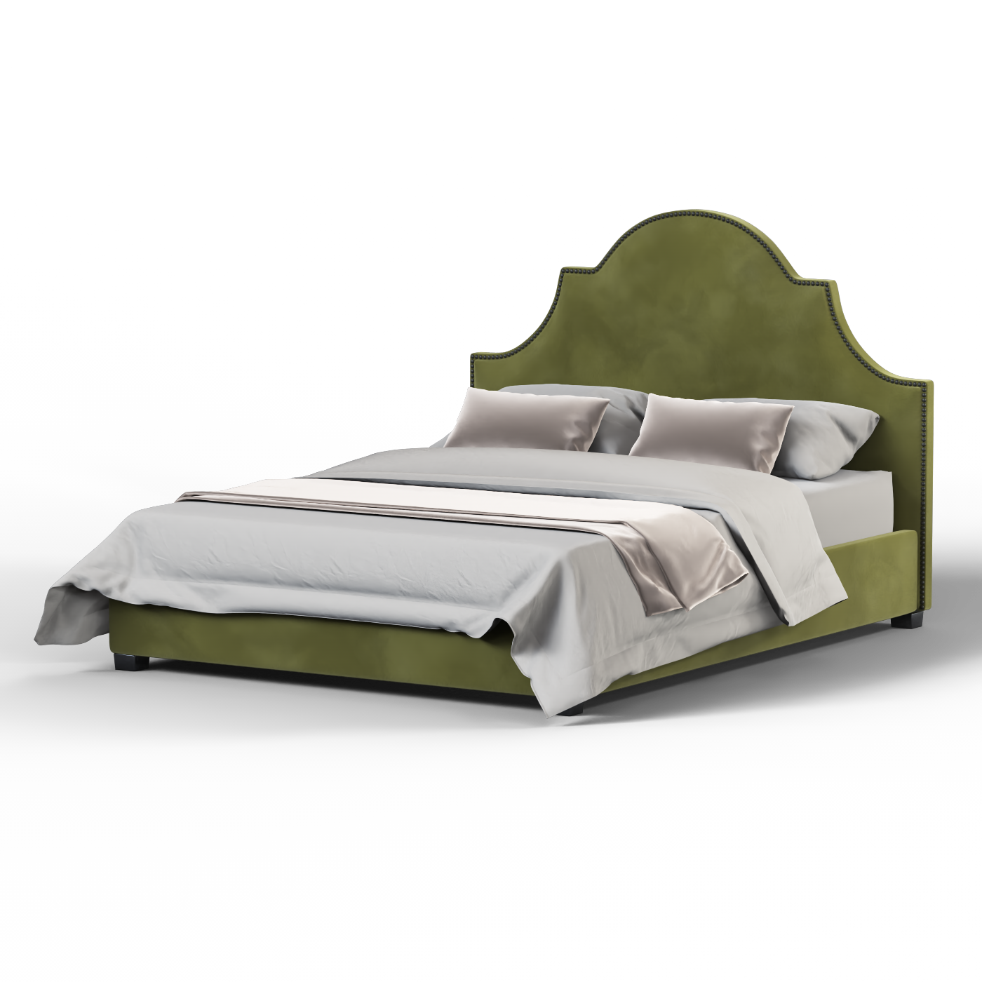Ariana Double Bed with Elegant Headboard