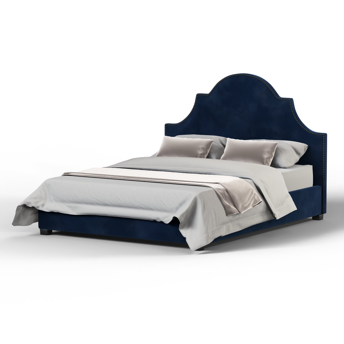 Bedspoke Ariana Bed – Teal Velvet