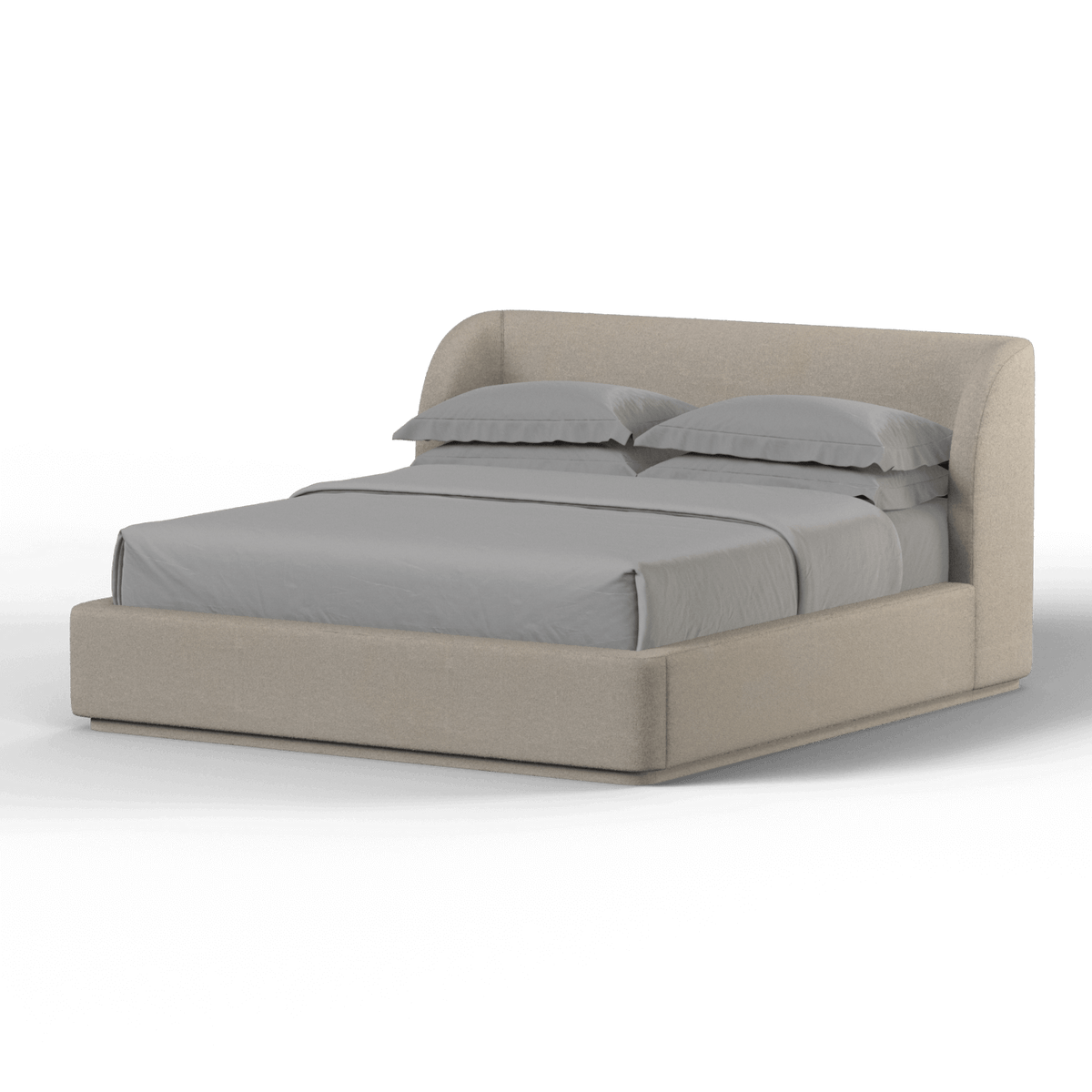 Bedspoke Giacomo Bed – Ivory Bouclé