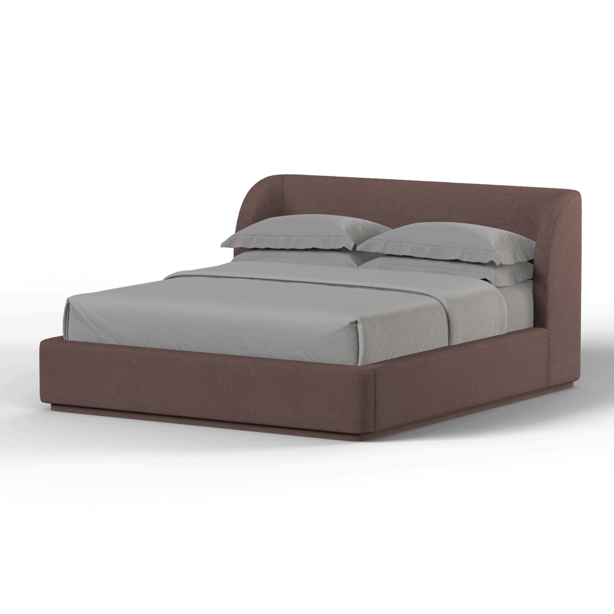 Bedspoke Giacomo Bed – Pink Bouclé
