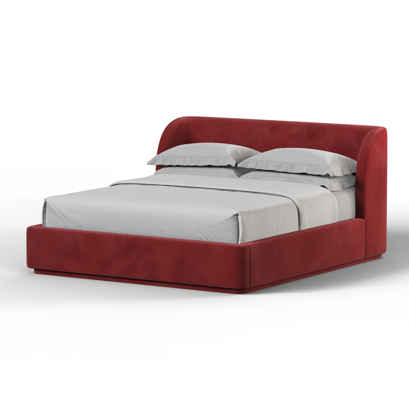 Giacomo Double Bed with Wide Panelled Headboard