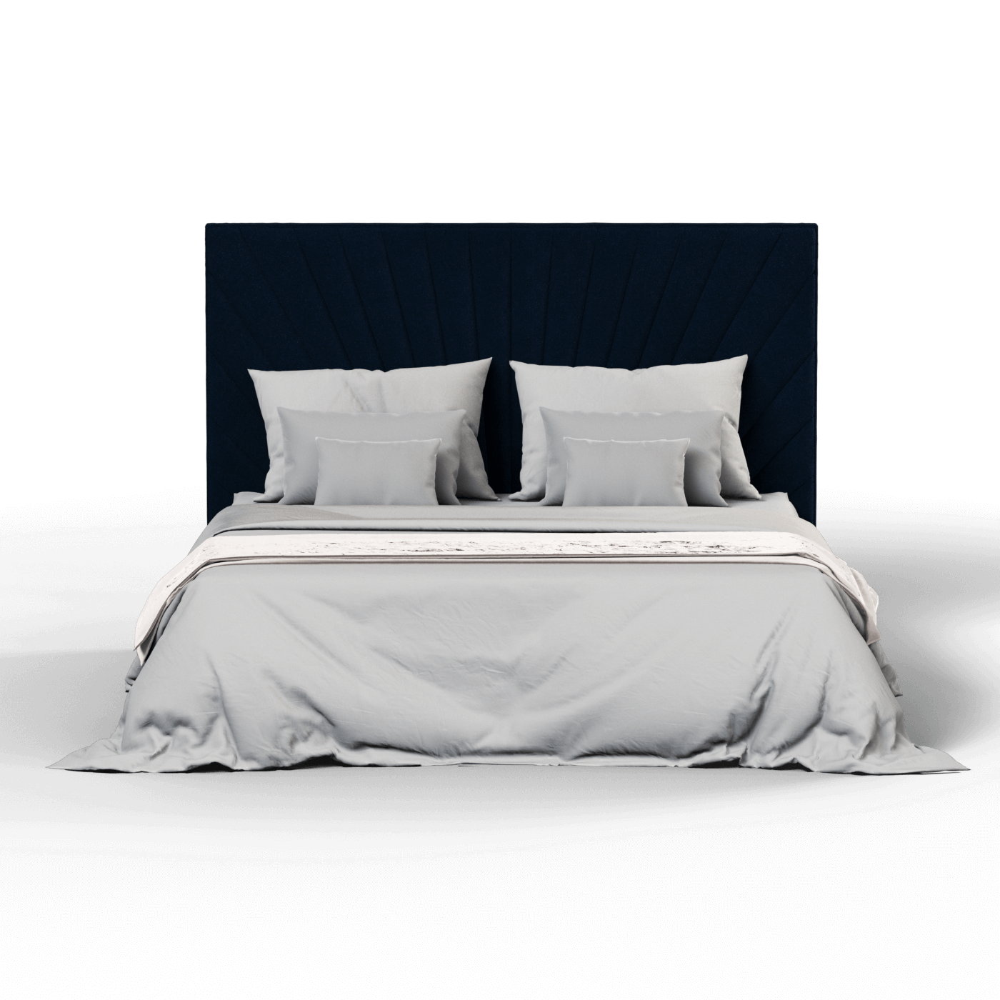 Lucia Bed With High Refined Headboard