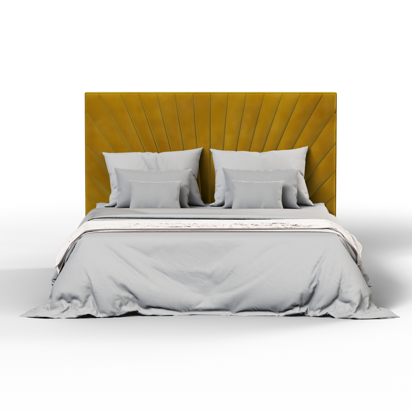Lucia Bed With High Refined Headboard