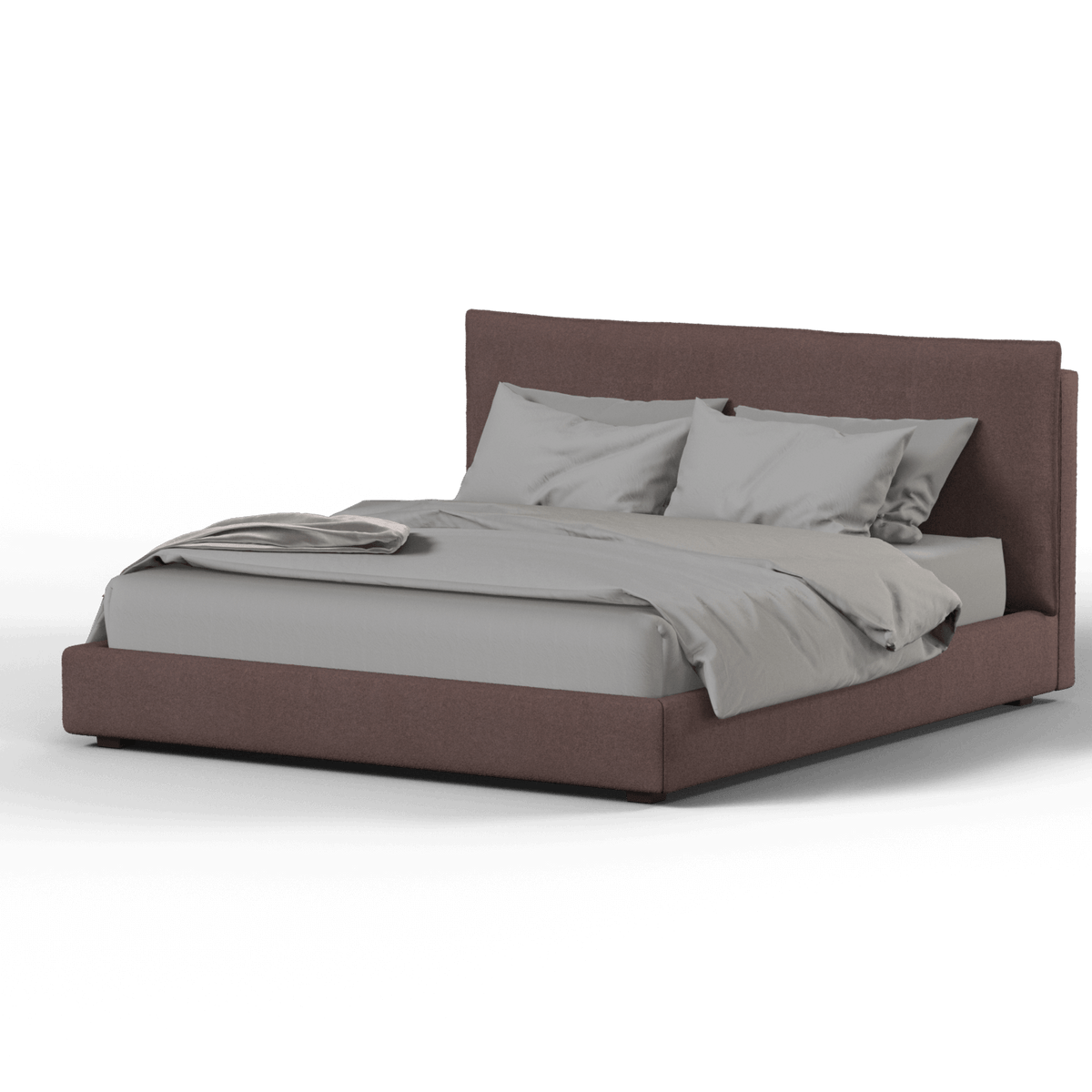 Bedspoke Thea Upholstered Bed – Pink Bouclé