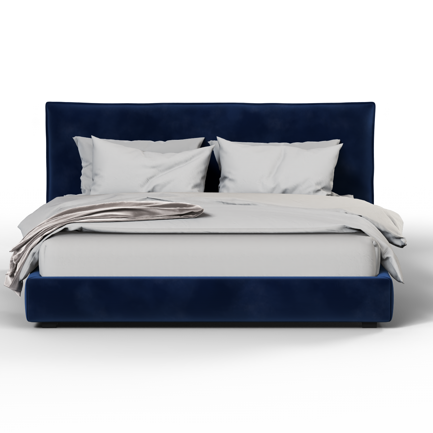 Thea Upholstered Double Bed with Clean Headboard