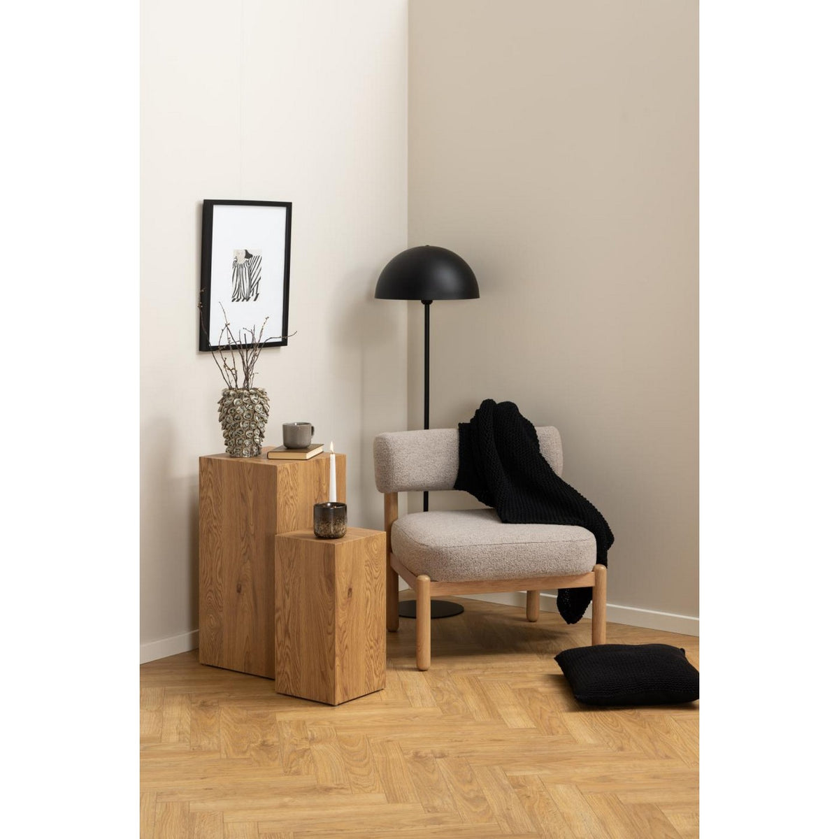 Lounge Chair Burley - Beige