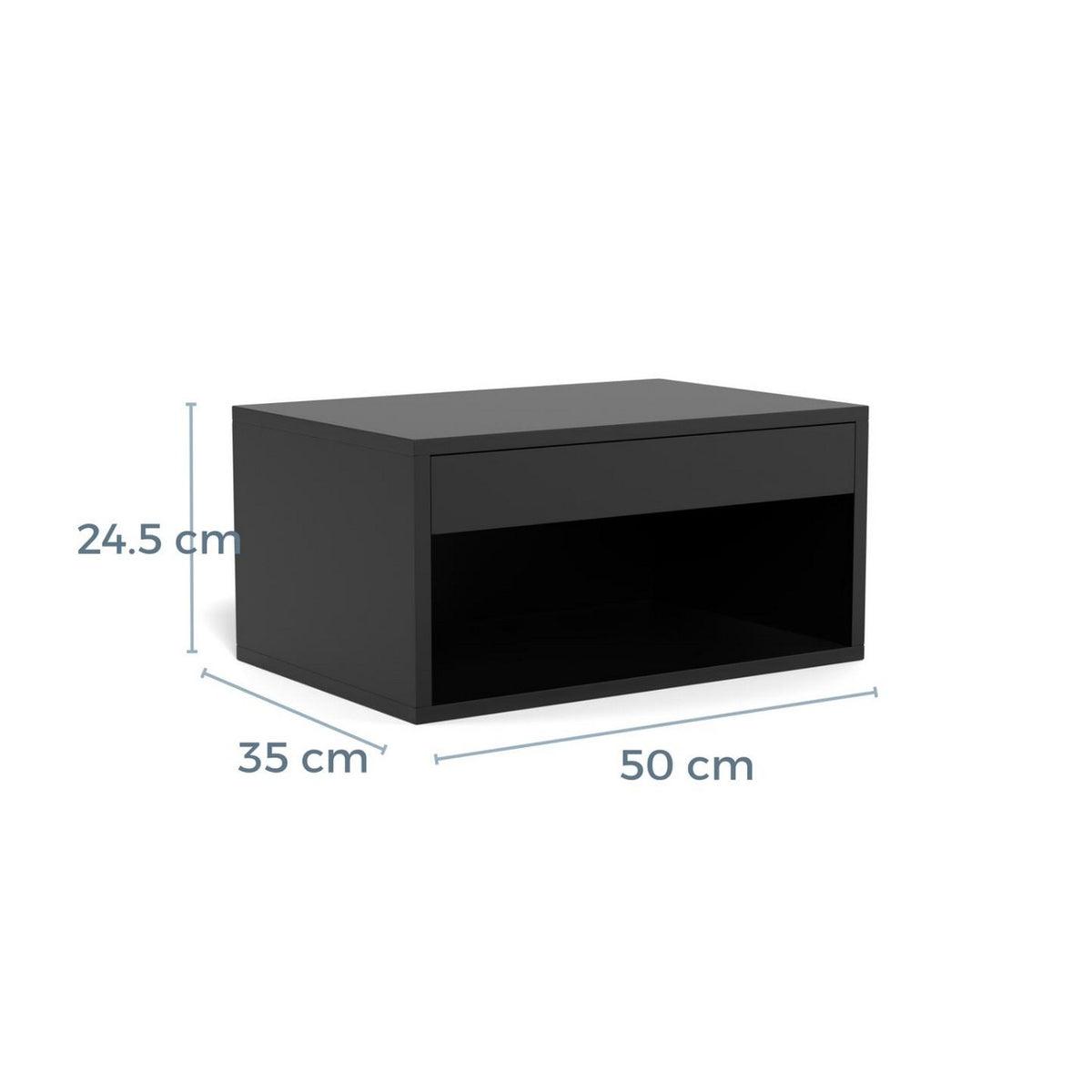 Bedside Table Cholet - Black