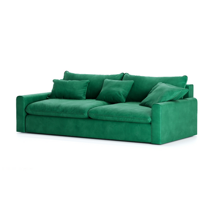 Felton Sofa in Vibrant Green Upholstery