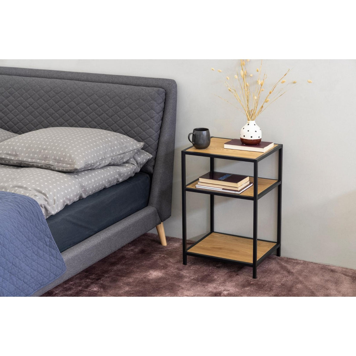 Bedside Table Seaford - Beige