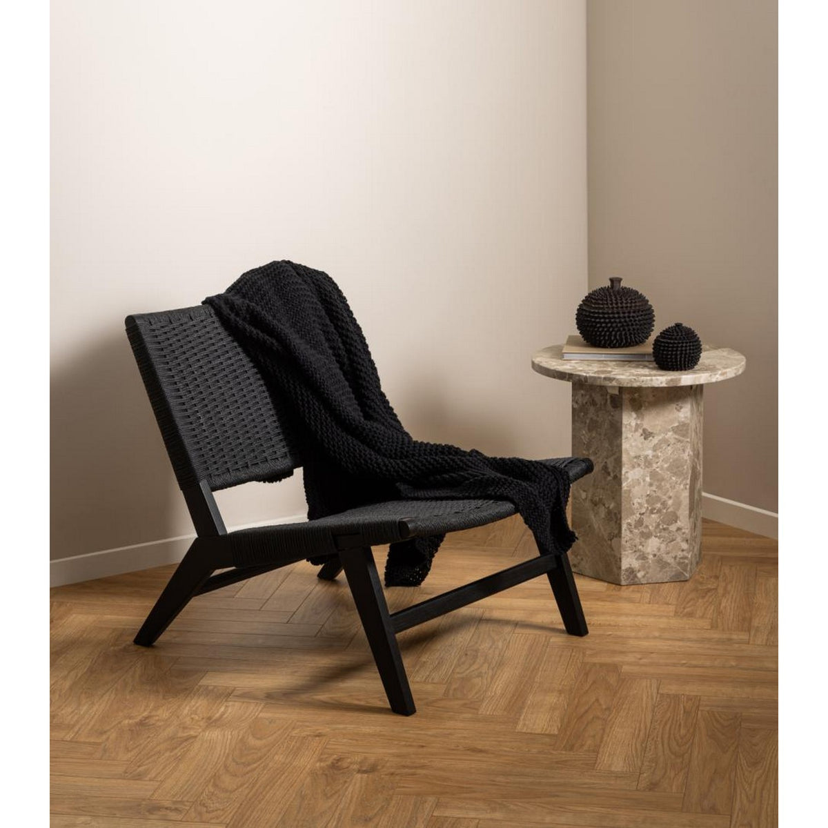 Lounge Chair Carson - Black
