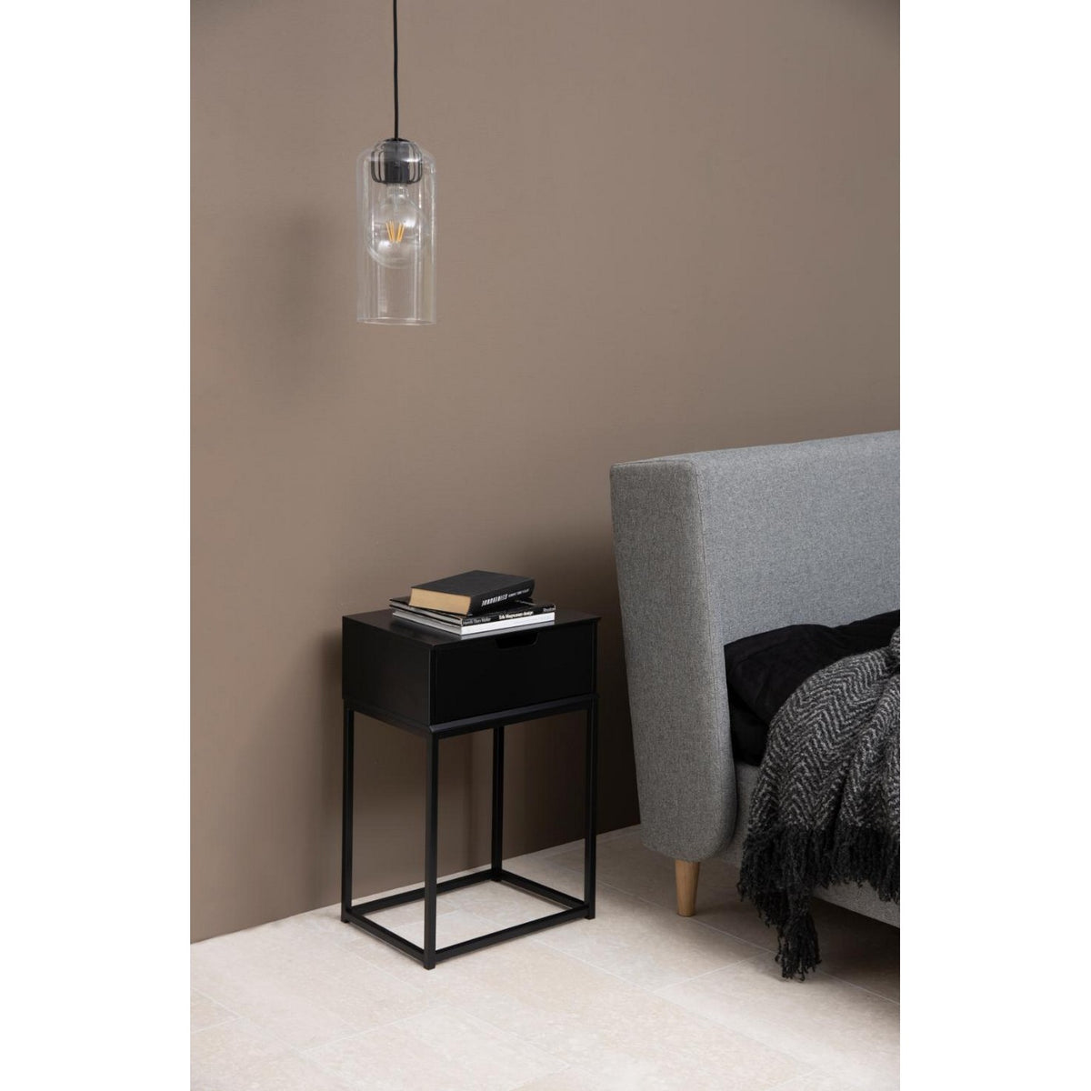 Bedside Table Mitra - Black