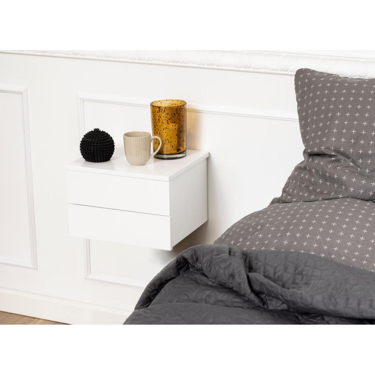 Bedside Table Avignon - White