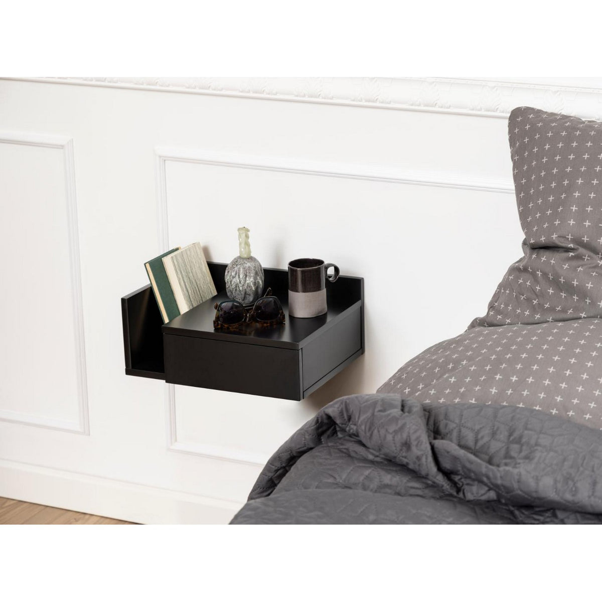 Bedside Table Ashlan - Black