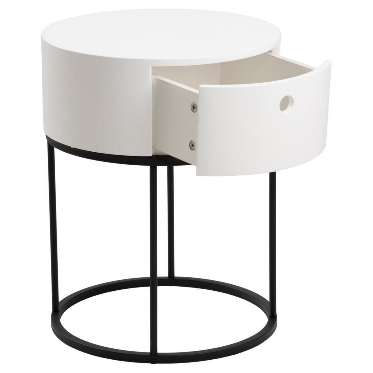Bedside Table Polo - White