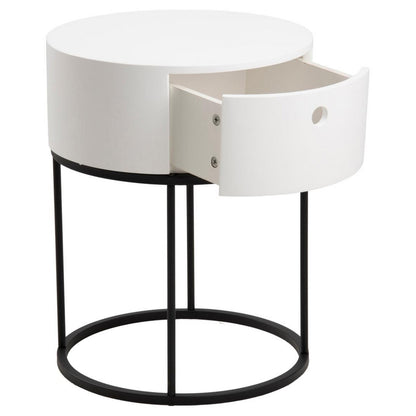Bedside Table Polo - White