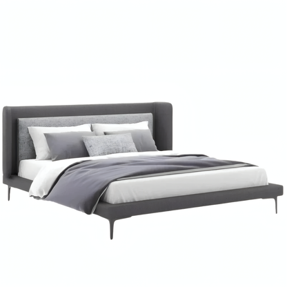 Elsa Bed with Refined Curves and Streamlined Headboard