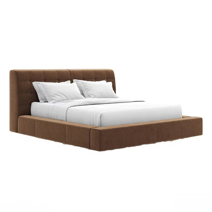 Martina Double Bed with Frame and White Bedding