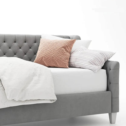Aimee Upholstered Daybed in Soft Ivory