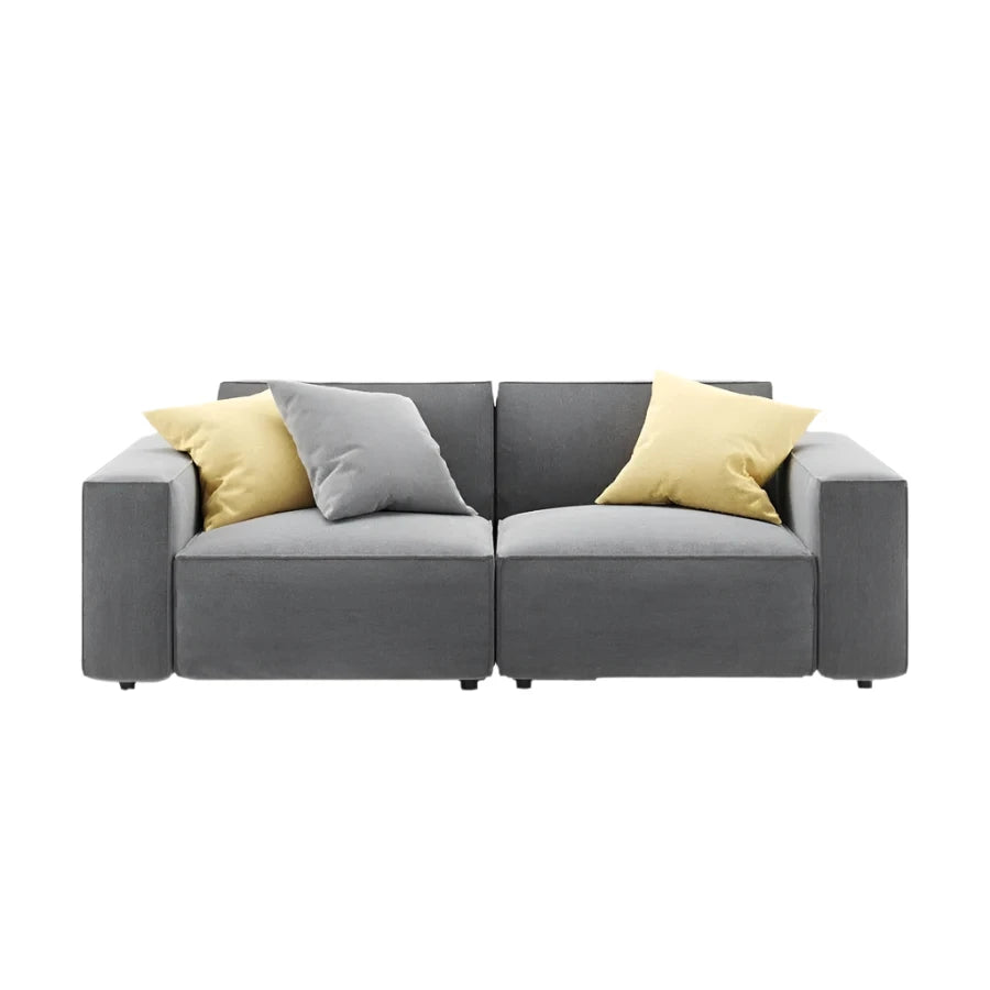 Elegant Vittoria 3-Seater Sofa in ivory quilted fabric for luxury living rooms