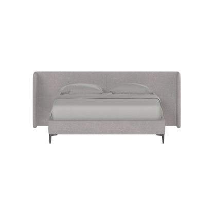 Abbey Uphlostered Bed with Structured Headboard and Refined Lines