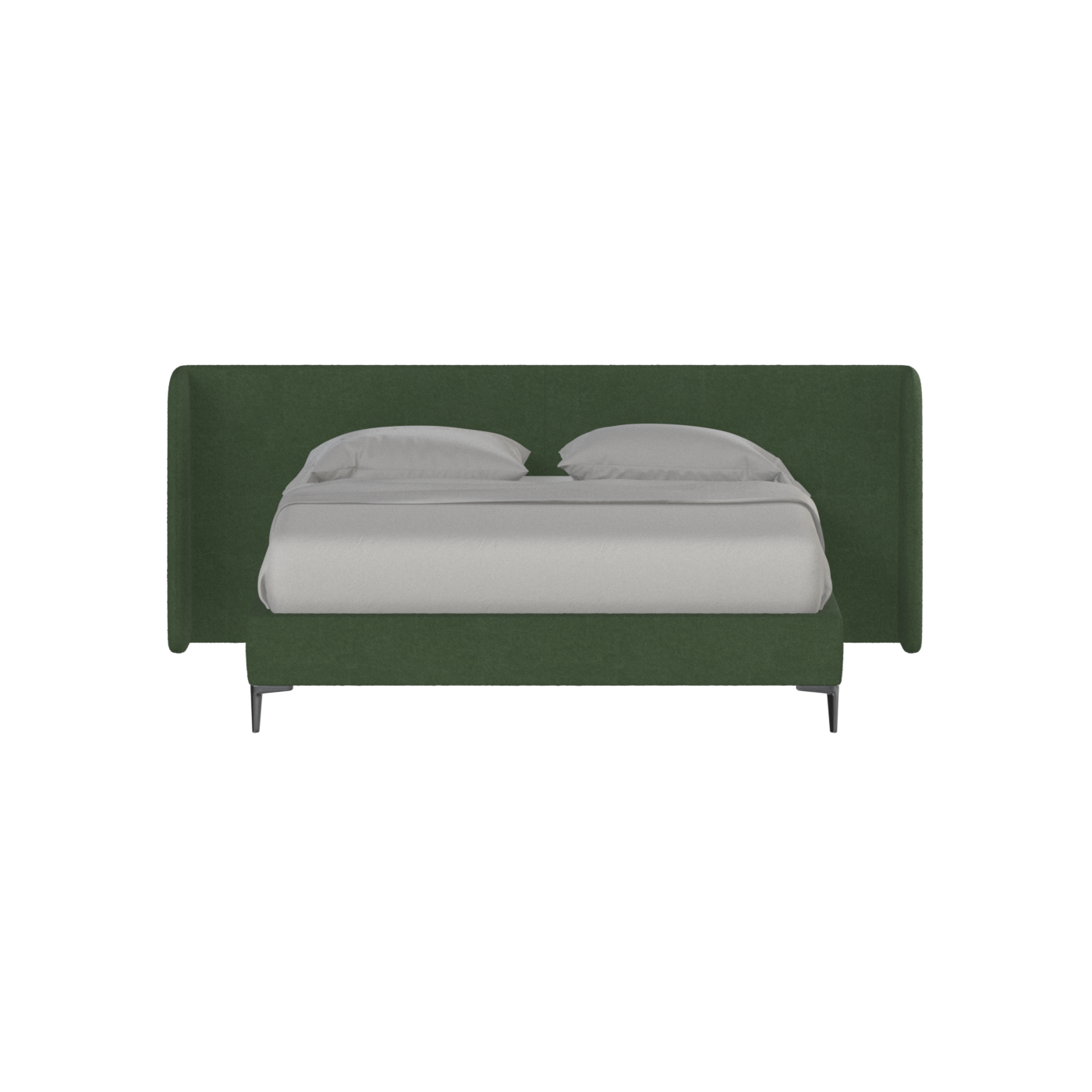 Abbey Uphlostered Bed with Structured Headboard and Refined Lines
