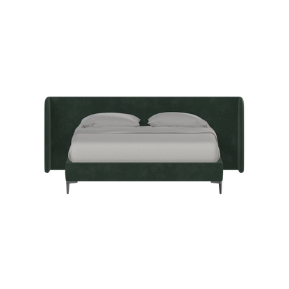 Abbey Uphlostered Bed with Structured Headboard and Refined Lines