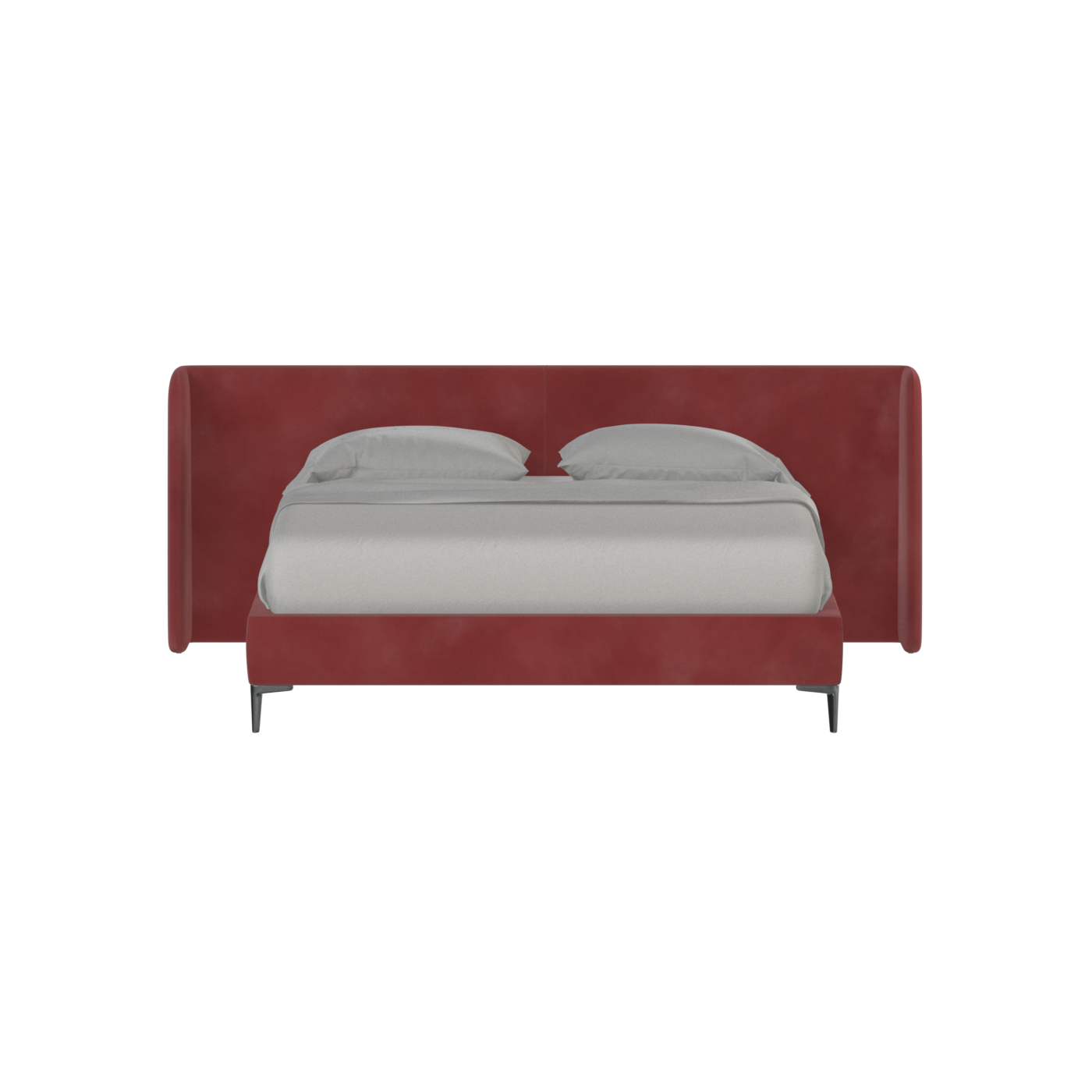 Abbey Uphlostered Bed with Structured Headboard and Refined Lines
