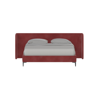 Abbey Uphlostered Bed with Structured Headboard and Refined Lines