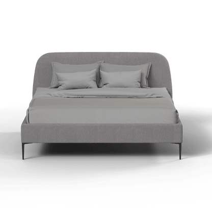 Anna Upholstered Bed with Vertical Headboard Detailing