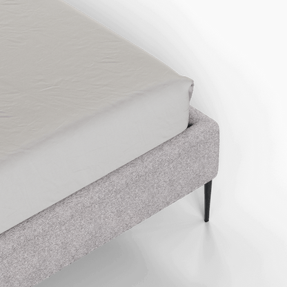 Anna Upholstered Bed with Vertical Headboard Detailing