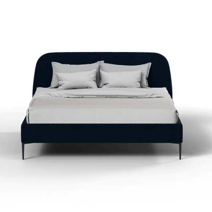 Anna Upholstered Bed with Vertical Headboard Detailing