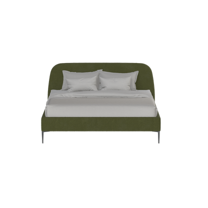 Anna Upholstered Bed with Vertical Headboard Detailing