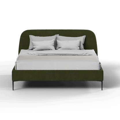 Anna Upholstered Bed with Vertical Headboard Detailing