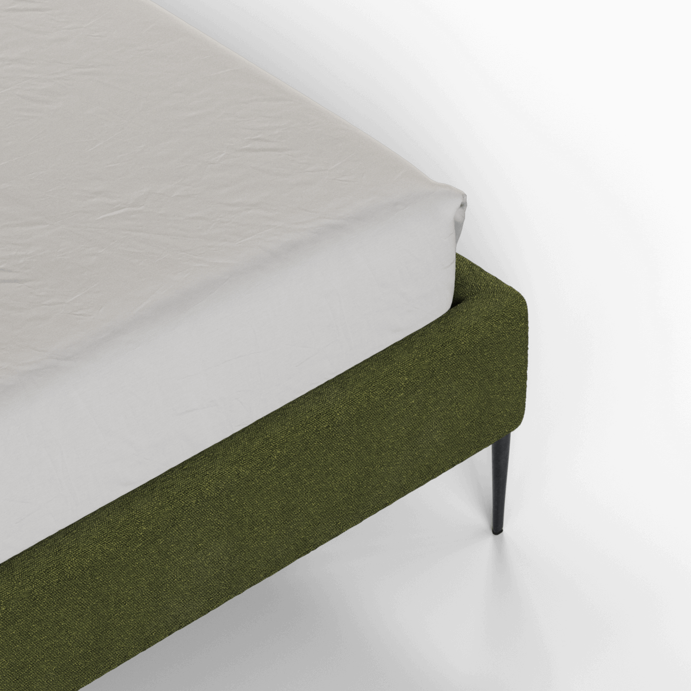 Anna Upholstered Bed with Vertical Headboard Detailing