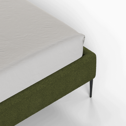 Anna Upholstered Bed with Vertical Headboard Detailing