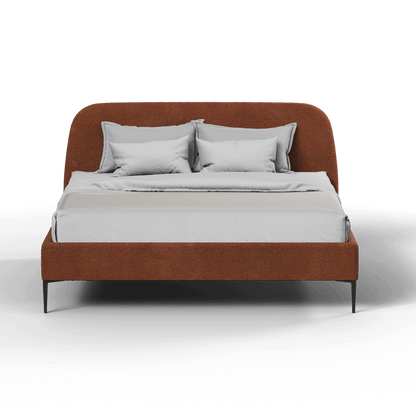 Anna Upholstered Bed with Vertical Headboard Detailing