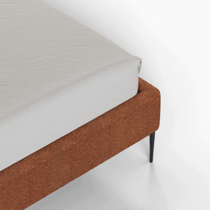 Anna Upholstered Bed with Vertical Headboard Detailing