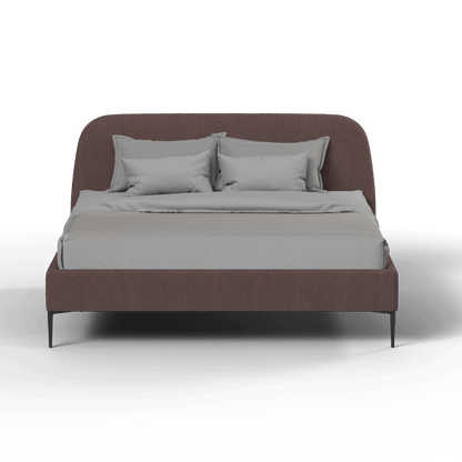 Anna Upholstered Bed with Vertical Headboard Detailing