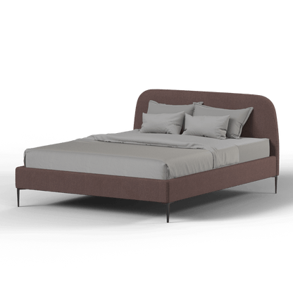 Anna Upholstered Bed with Vertical Headboard Detailing