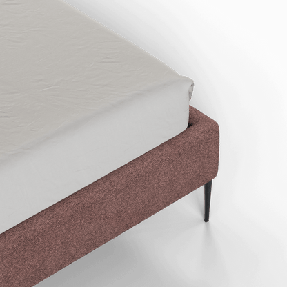 Anna Upholstered Bed with Vertical Headboard Detailing