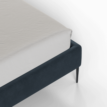 Anna Upholstered Bed with Vertical Headboard Detailing