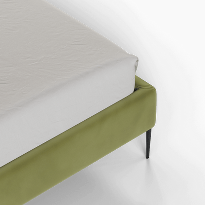 Anna Upholstered Bed with Vertical Headboard Detailing