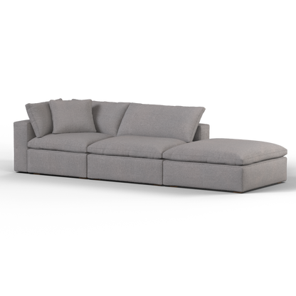 Ari modular corner Sofa with pouffe - Wide fabric range