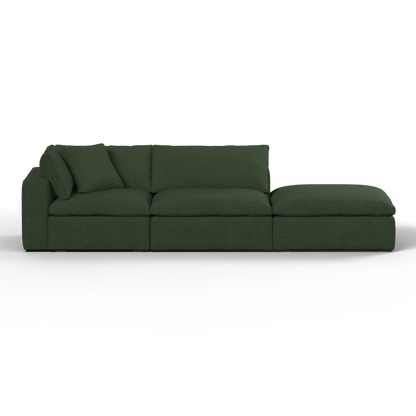 Ari modular corner Sofa with pouffe - Wide fabric range