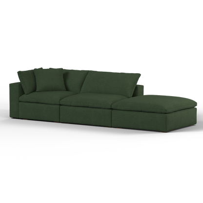 Ari modular corner Sofa with pouffe - Wide fabric range