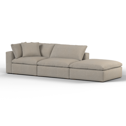 Ari modular corner Sofa with pouffe - Wide fabric range