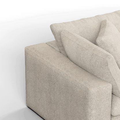 Ari modular corner Sofa with pouffe - Wide fabric range