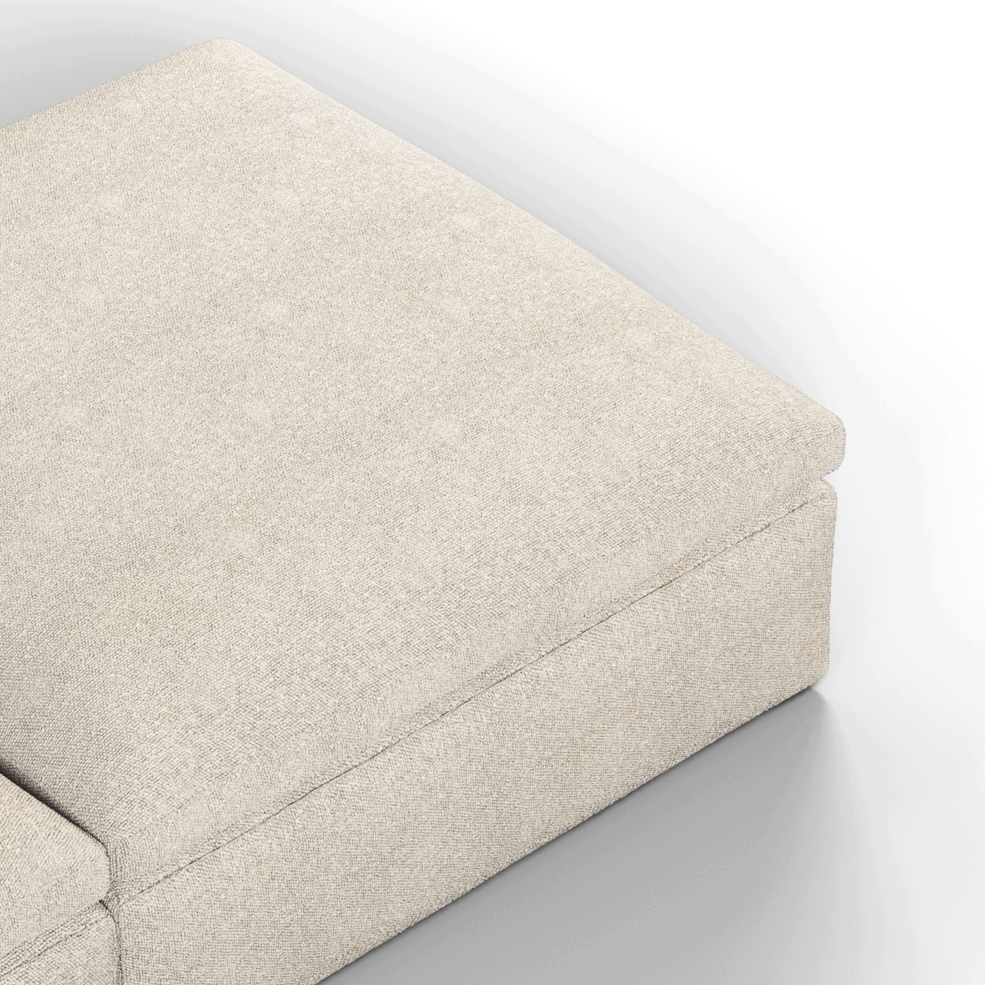 Ari modular corner Sofa with pouffe - Wide fabric range