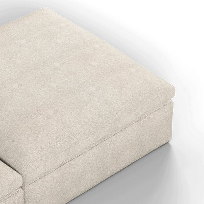 Ari modular corner Sofa with pouffe - Wide fabric range