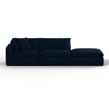 Ari modular corner Sofa with pouffe - Wide fabric range